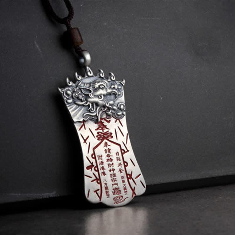 Collana con ciondolo FengShui Bagua PiXiu Cinnabar Balance - image 6