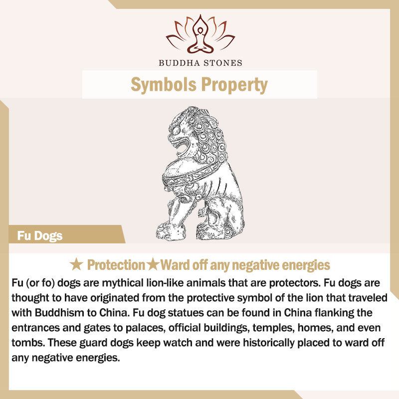 Buddha Stones Piccola coppia di leoni Fu Foo Cani allontanano il male Protezione Decorazione in resina per la casa