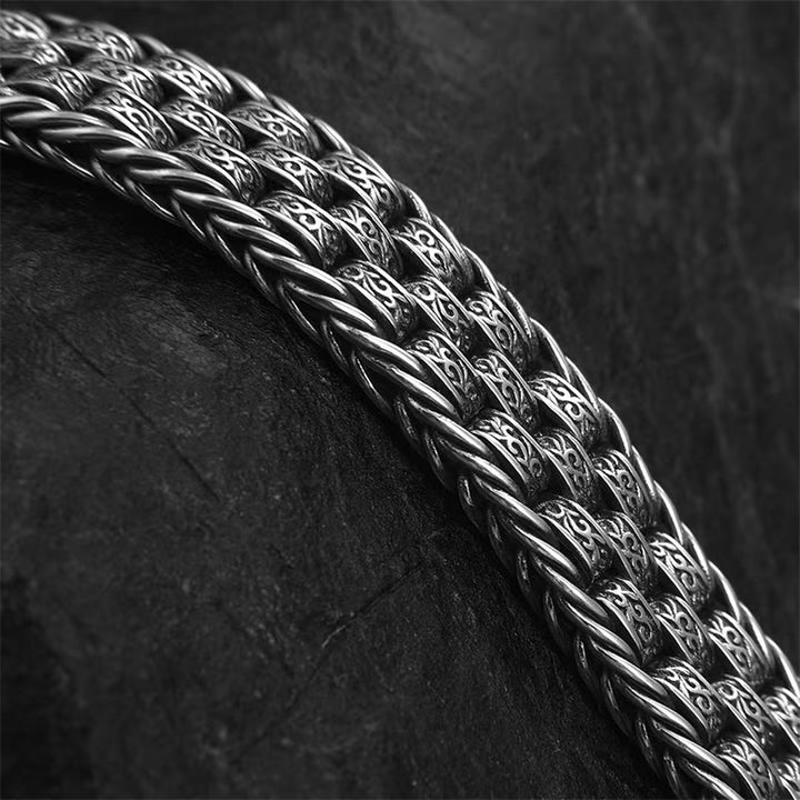 Buddha Stones Tibetano Om Mani Padme Hum Dinastia Tang Fiore Design Rame Catena Bracciale Pace