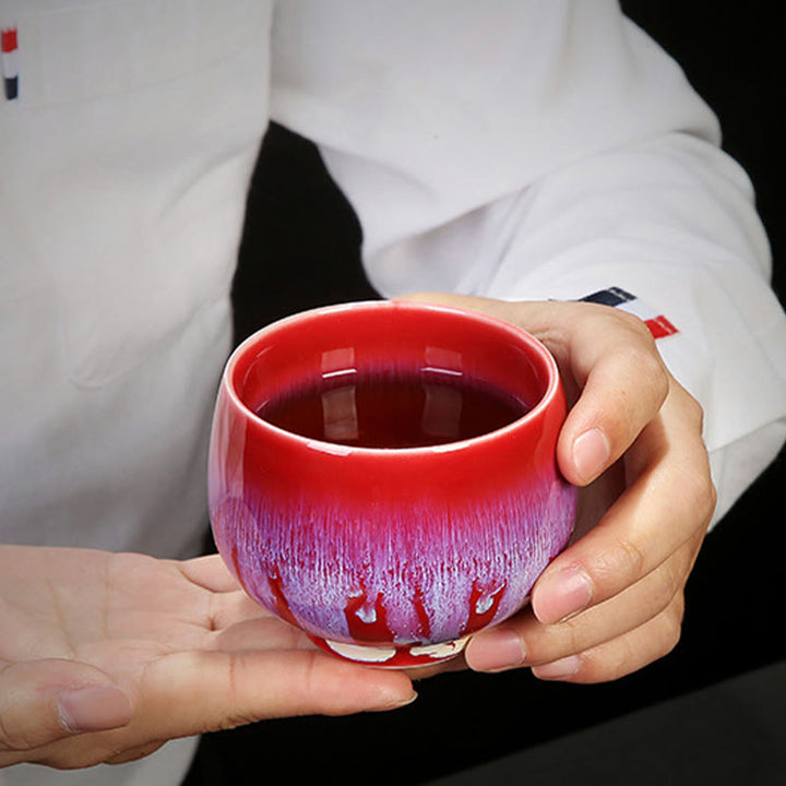 Buddha Stones Tazza da tè in ceramica cinese Jianzhan Glaze Kiln Change Tenmoku Kung Fu Tea Cup