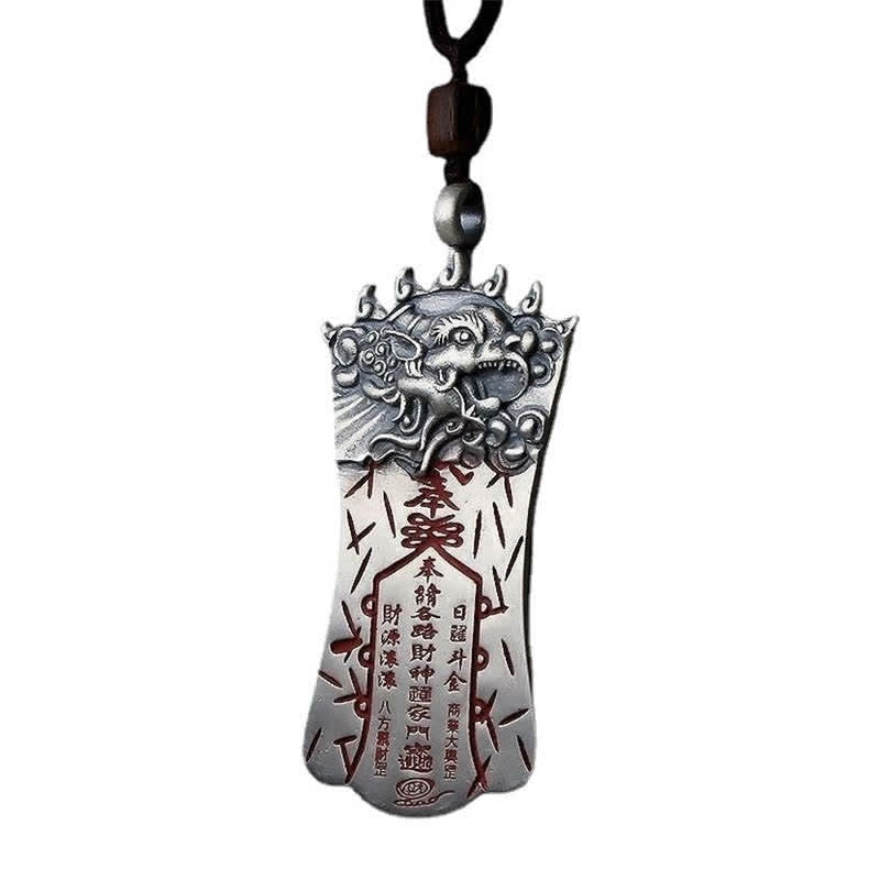 Collana con ciondolo FengShui Bagua PiXiu Cinnabar Balance - image 8