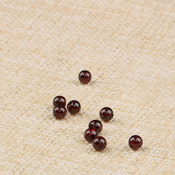 Bracciale Buddha Stones Natural Garnet Strawberry Quartz Calm