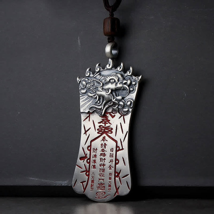 Collana con ciondolo FengShui Bagua PiXiu Cinnabar Balance - image 1