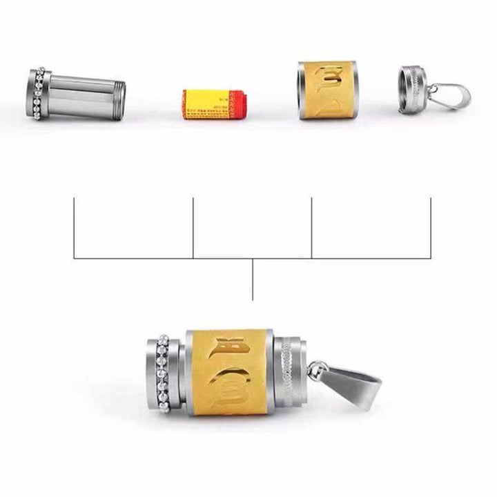 Buddha Stones Tibet Om Mani Padme Hum Shurangama Mantra Titanio Acciaio Saggezza Amuleto Collana Pendente - image 9