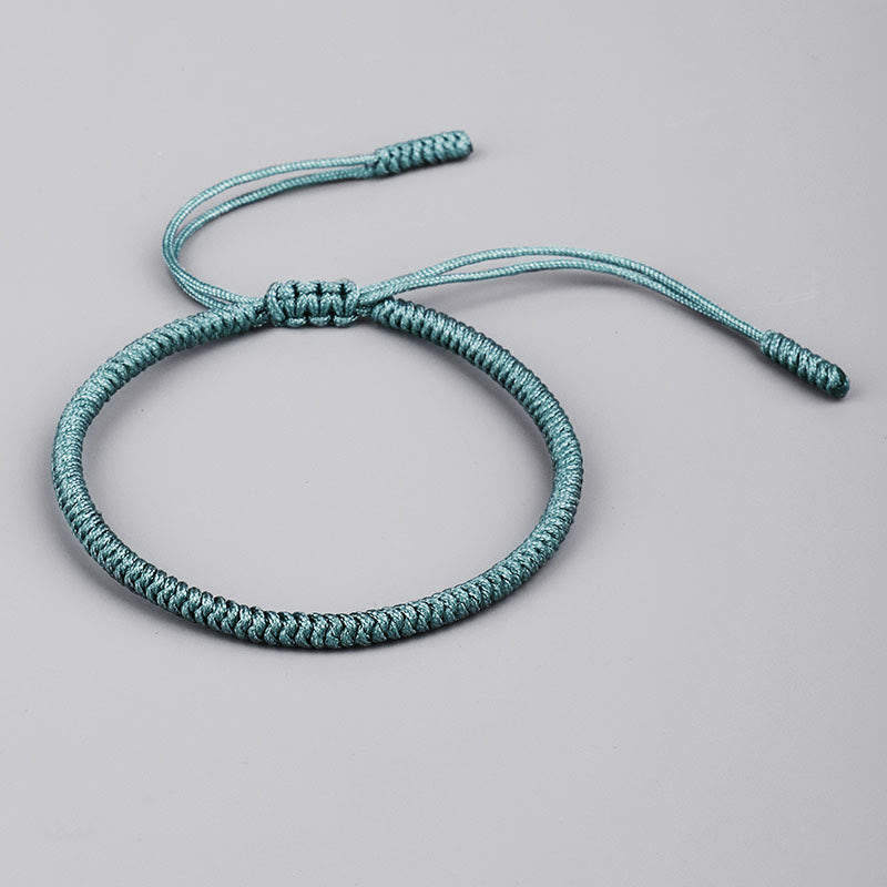 Buddha Stones Tibetano 3 Pezzi King Kong Knot Amuleto Fatto a Mano Braccialetto di Forza