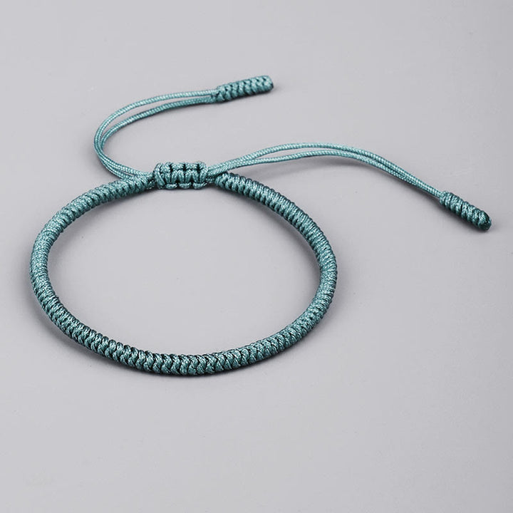 Buddha Stones Tibetano 3 Pezzi King Kong Knot Amuleto Fatto a Mano Braccialetto di Forza