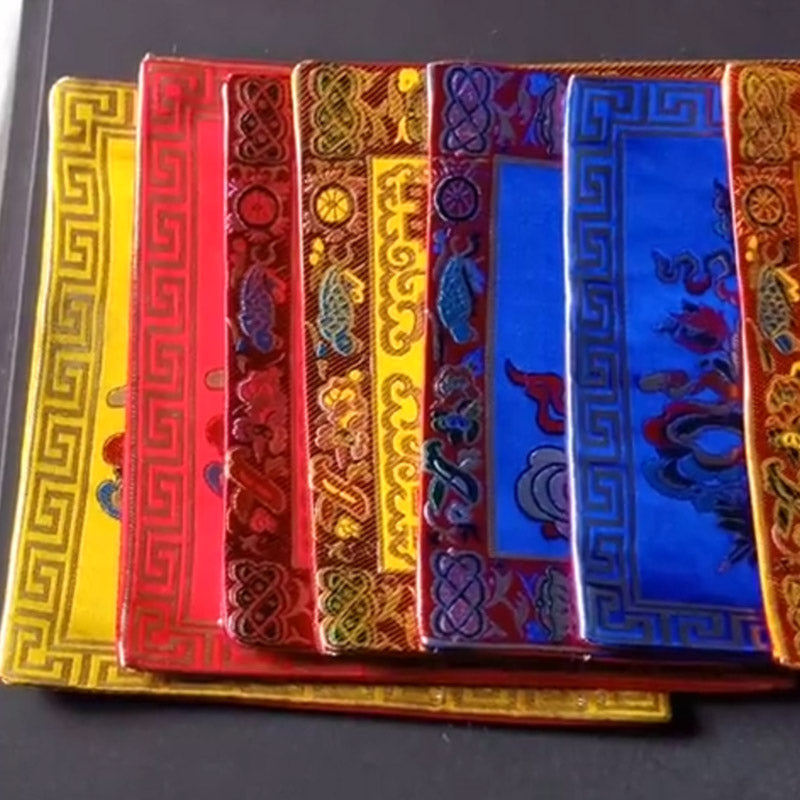 Buddha Stones Preghiera Altare Tappetino Guarigione Meditazione Vajra Simboli di Buon Auspicio