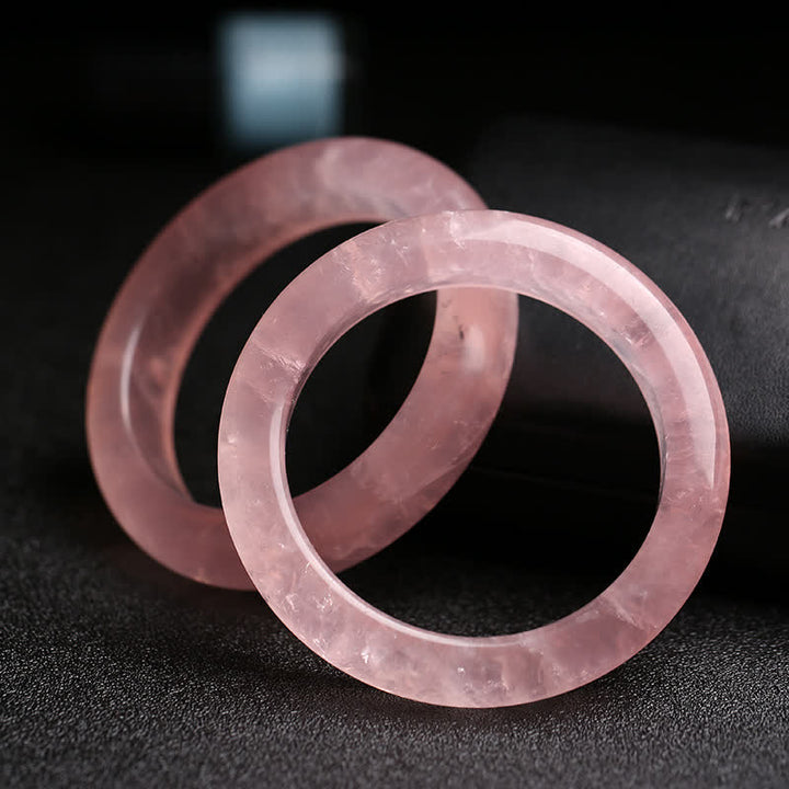 Braccialetto Buddha Stones Natural Rose Quartz Love Caring