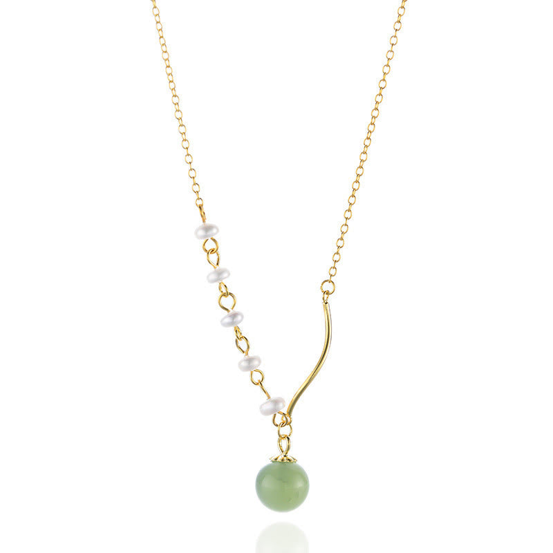 Pietre del BuddhaPerla di giada naturale di HetianPerla della fortunaCollana pendente