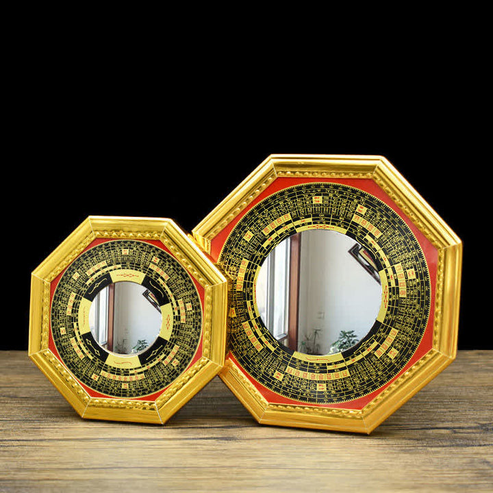 Mappa Feng Shui Bagua Cinque monete imperatore Bilancia zucca Soggiorno Mappa energetica Specchio