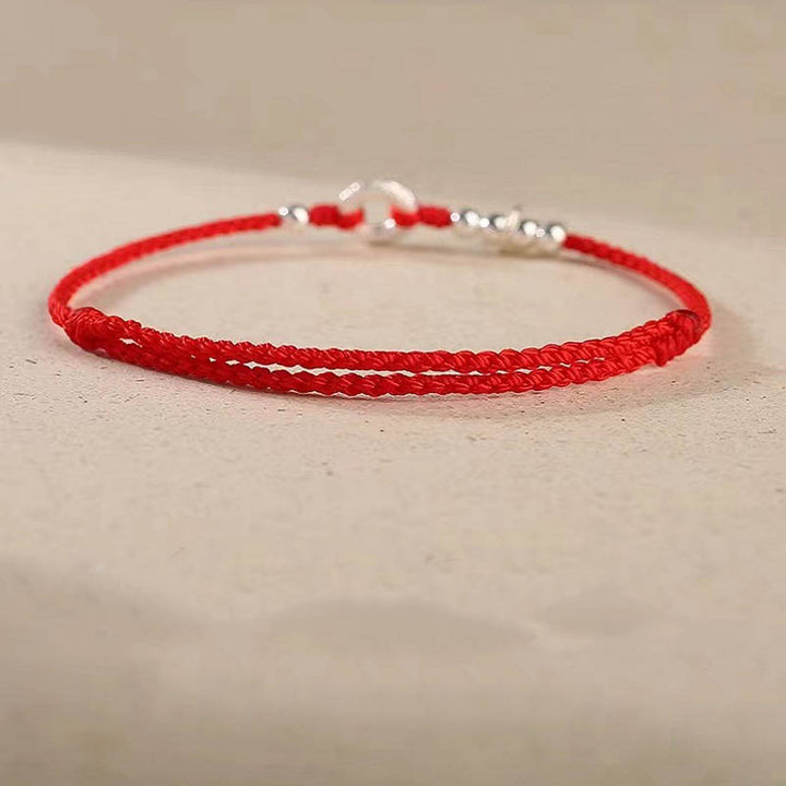 Buddha Stones 925 Sterling Silver Nuvole di Buon Auspicio Pace Fibbia Sano E Sano Bracciale Cavigliera - image 13