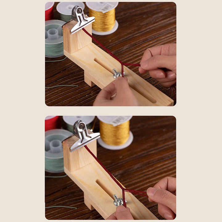 Bracciale intrecciato con ciondolo a forma di carattere Fu, ciondolo in cinabro naturale , Buddha Stones