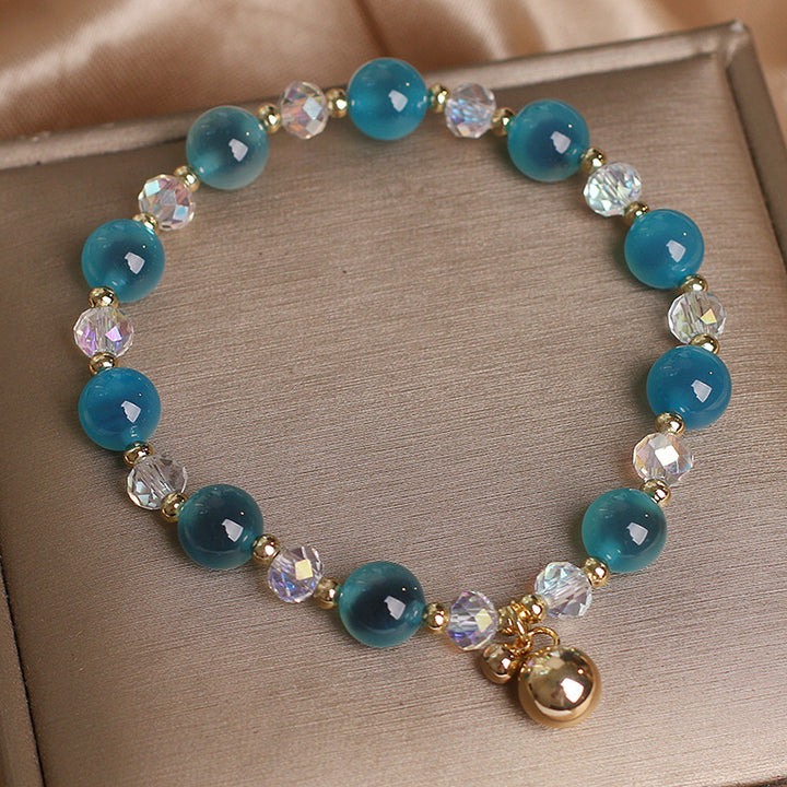 Braccialetto con ciondolo di perline di armonia curativa in agata caramella Buddha Stones