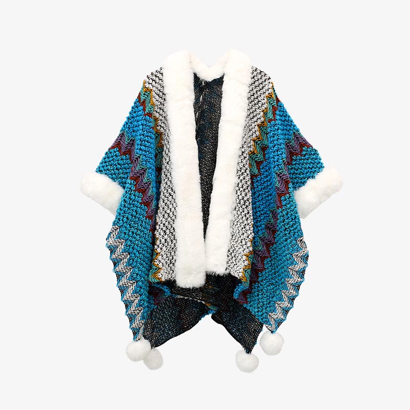 Buddha Stones multicolore con linee ondulate tibetane, cappotto invernale, sciarpa da viaggio avvolgente