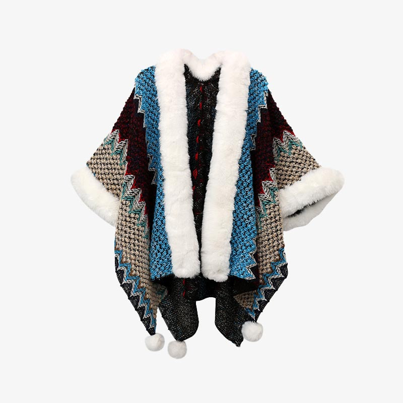 Buddha Stones multicolore con linee ondulate tibetane, cappotto invernale, sciarpa da viaggio avvolgente