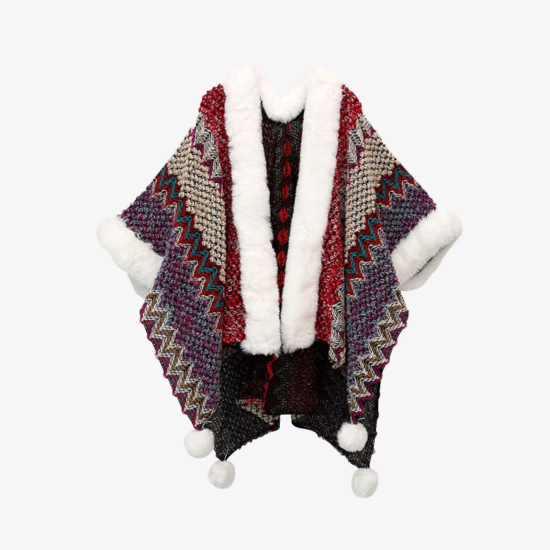 Buddha Stones multicolore con linee ondulate tibetane, cappotto invernale, sciarpa da viaggio avvolgente