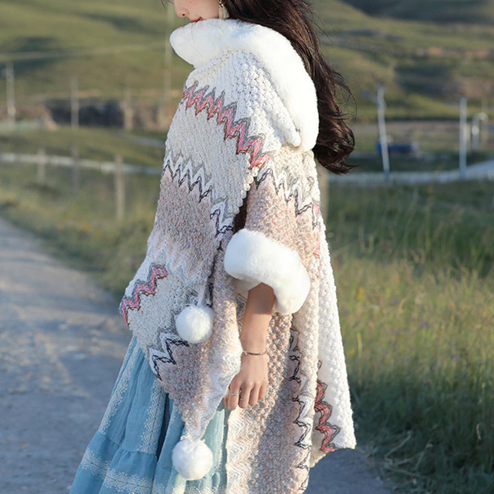 Buddha Stones multicolore con linee ondulate tibetane, cappotto invernale, sciarpa da viaggio avvolgente