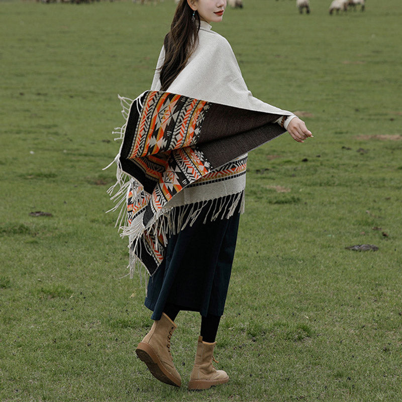 Buddha Stones , geometria colorata, caldo invernale, sciarpa da viaggio