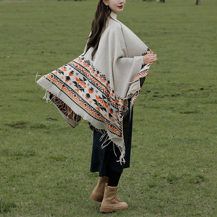 Buddha Stones , geometria colorata, caldo invernale, sciarpa da viaggio