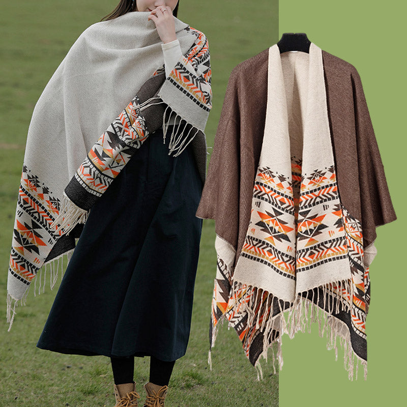 Buddha Stones , geometria colorata, caldo invernale, sciarpa da viaggio