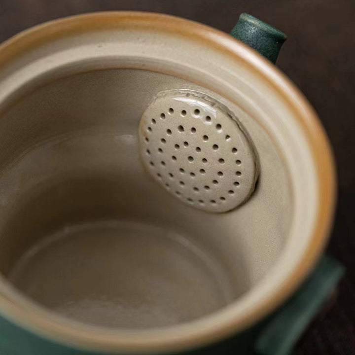 Buddha Stones Sanxingdui Tazza da tè in ceramica Tazza da tè Kung Fu con sacchetto