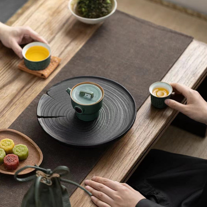 Buddha Stones Sanxingdui Tazza da tè in ceramica Tazza da tè Kung Fu con sacchetto