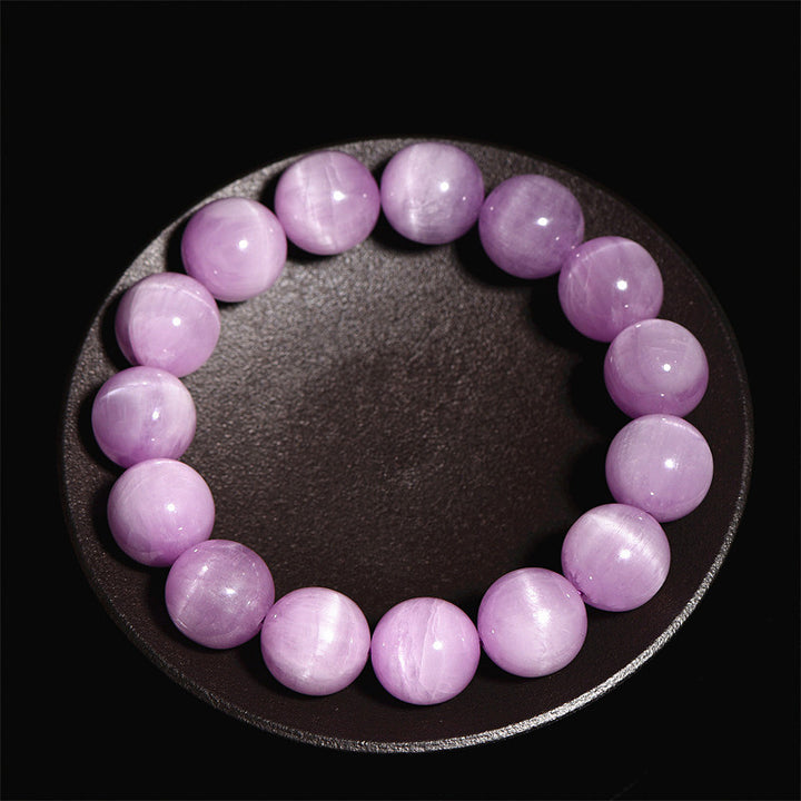 Buddha Stones Braccialetto di crescita spirituale naturale Kunzite Love