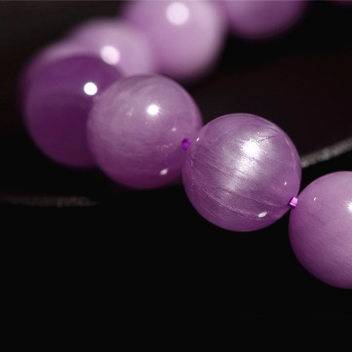 Buddha Stones Braccialetto di crescita spirituale naturale Kunzite Love