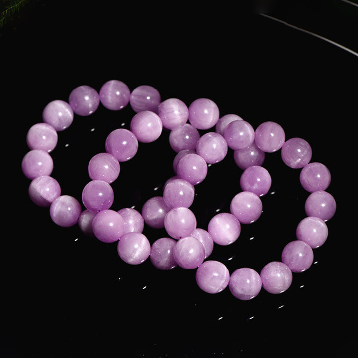 Buddha Stones Braccialetto di crescita spirituale naturale Kunzite Love