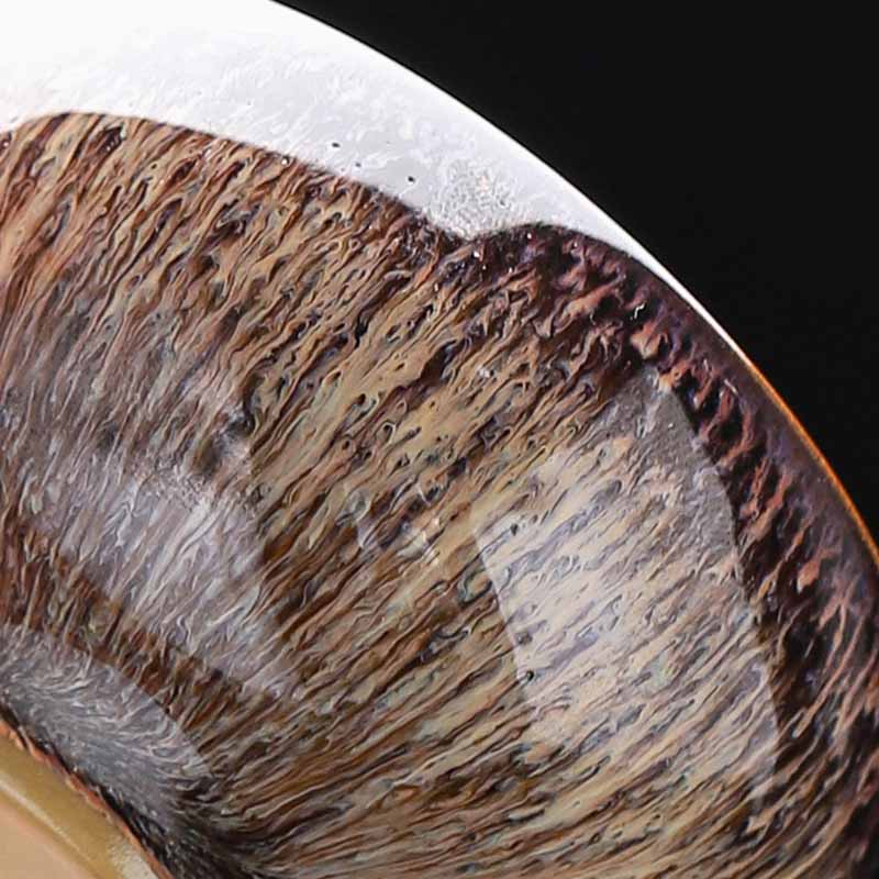 Buddha Stones Piccolo pesce Koi Forno Cambia Cinese Jianzhan Tazza da tè in ceramica Tazza da tè Kung Fu 60ml