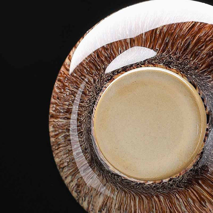 Buddha Stones Piccolo pesce Koi Forno Cambia Cinese Jianzhan Tazza da tè in ceramica Tazza da tè Kung Fu 60ml