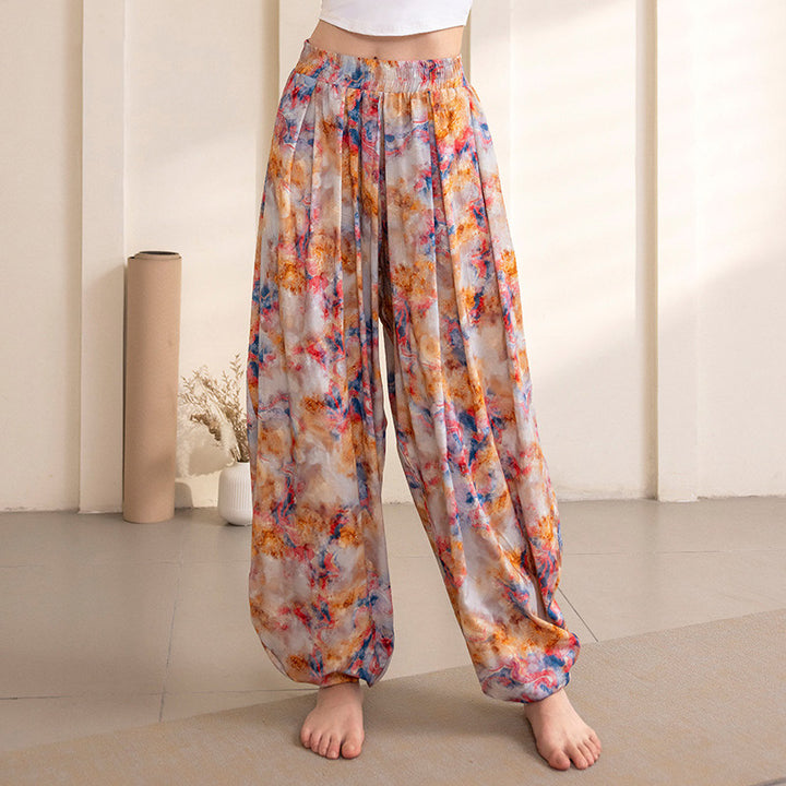 Pantaloni da yoga da donna con design semplice Buddha Stones , fitness e sport - Pantaloni arancioni - US12, UK/AU16, EU44 (XL) - image 5