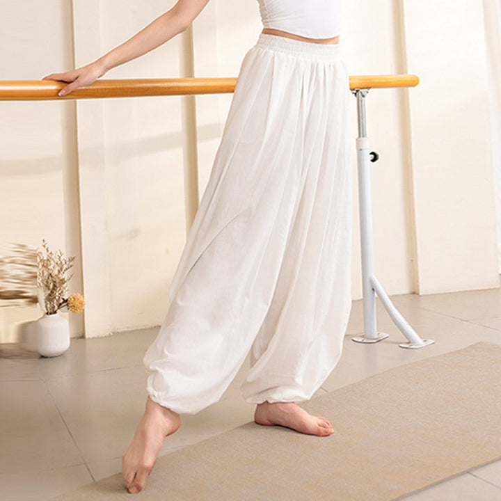 Pantaloni da yoga da donna con design semplice Buddha Stones , fitness e sport - Pantaloni bianchi - US12, UK/AU16, EU44 (XL) - image 13