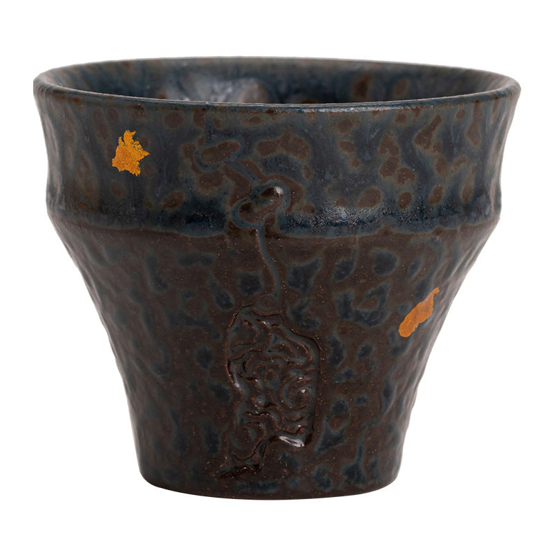 Buddha Stones Piccola tazza da tè in ceramica in stile vintage Tazza da tè Kung Fu 50 ml