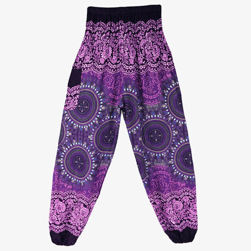Pantaloni harem larghi Boho Buddha Stones Pantaloni yoga da donna - image 5