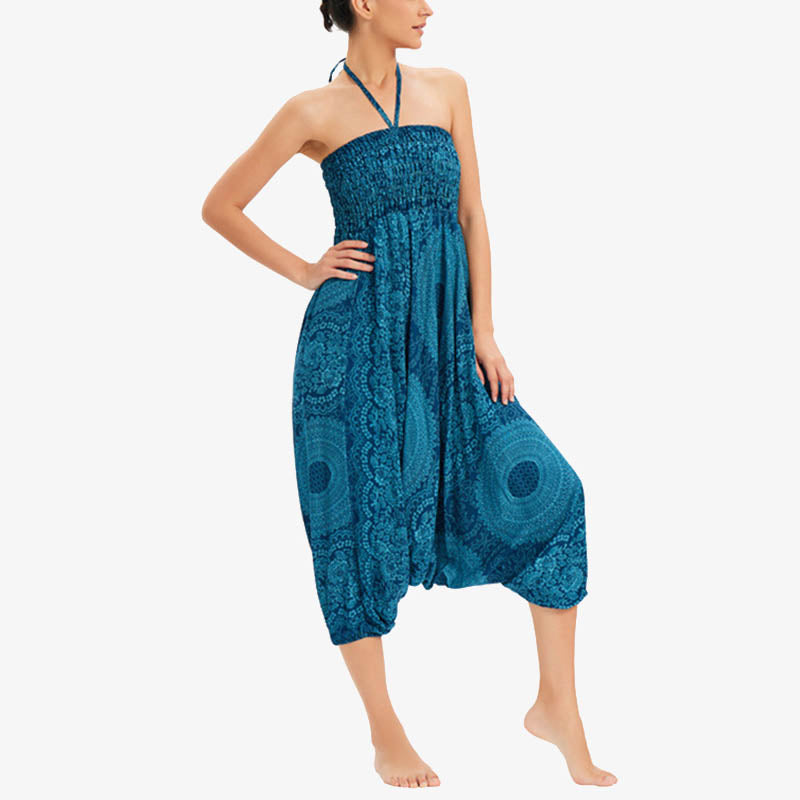 Pantaloni Buddha Stones casual larghi geometrici rotondi da indossare in due stili, pantaloni da yoga da donna - image 7