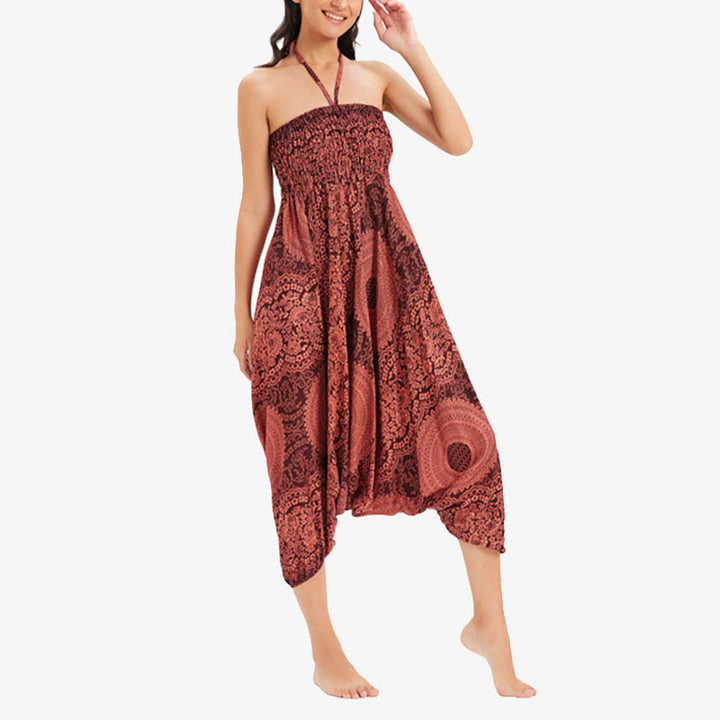 Pantaloni Buddha Stones casual larghi geometrici rotondi da indossare in due stili, pantaloni da yoga da donna - image 14