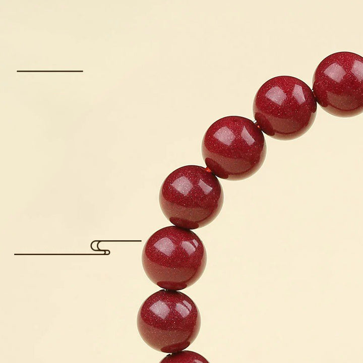 Bracciale Buddha Stones 925 Sterling Silver Cinnabar naturale Quattro Bestie Benedizione - image 17