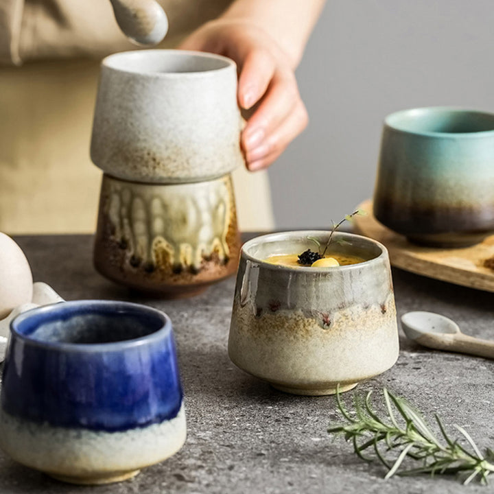 Buddha Stones Retro Kiln Change Tazza da caffè in ceramica Tazza da caffè espresso 200 ml