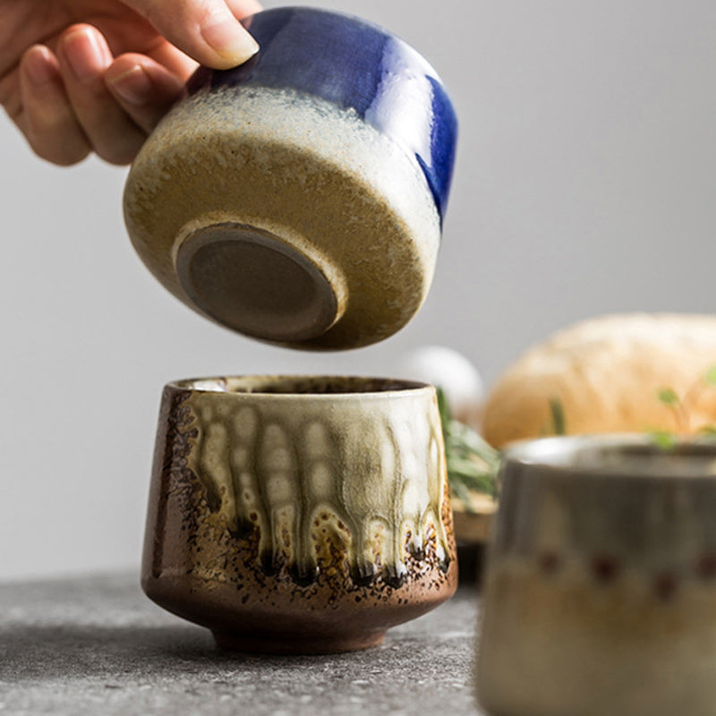 Buddha Stones Retro Kiln Change Tazza da caffè in ceramica Tazza da caffè espresso 200 ml