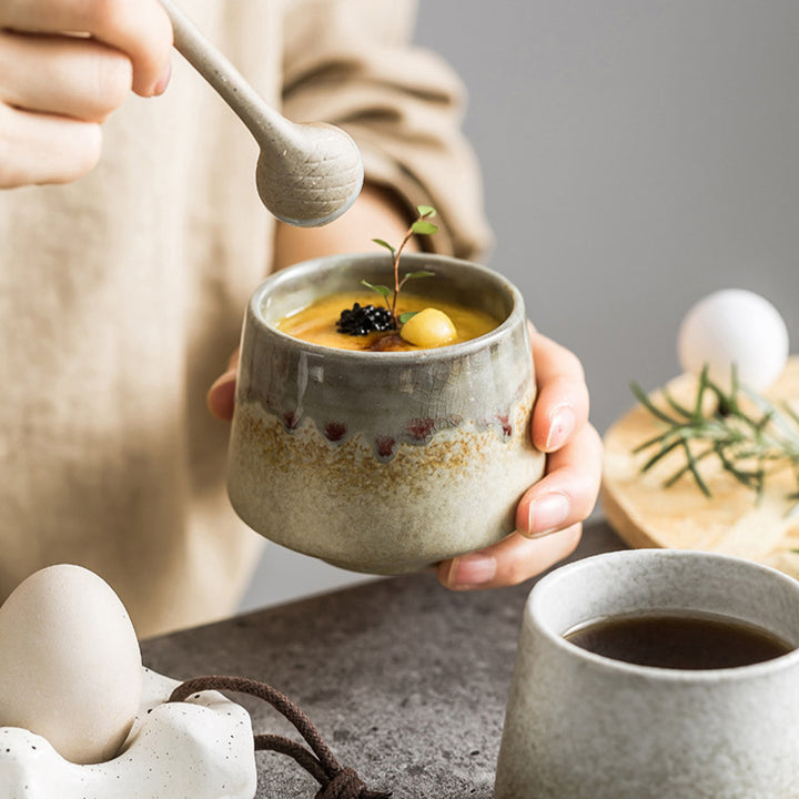 Buddha Stones Retro Kiln Change Tazza da caffè in ceramica Tazza da caffè espresso 200 ml