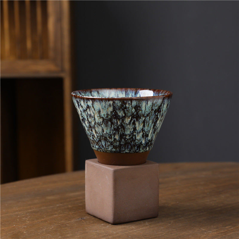 Buddha Stones Retro Kiln Change Tazza da caffè in ceramica Tazza da caffè espresso con base da 200 ml