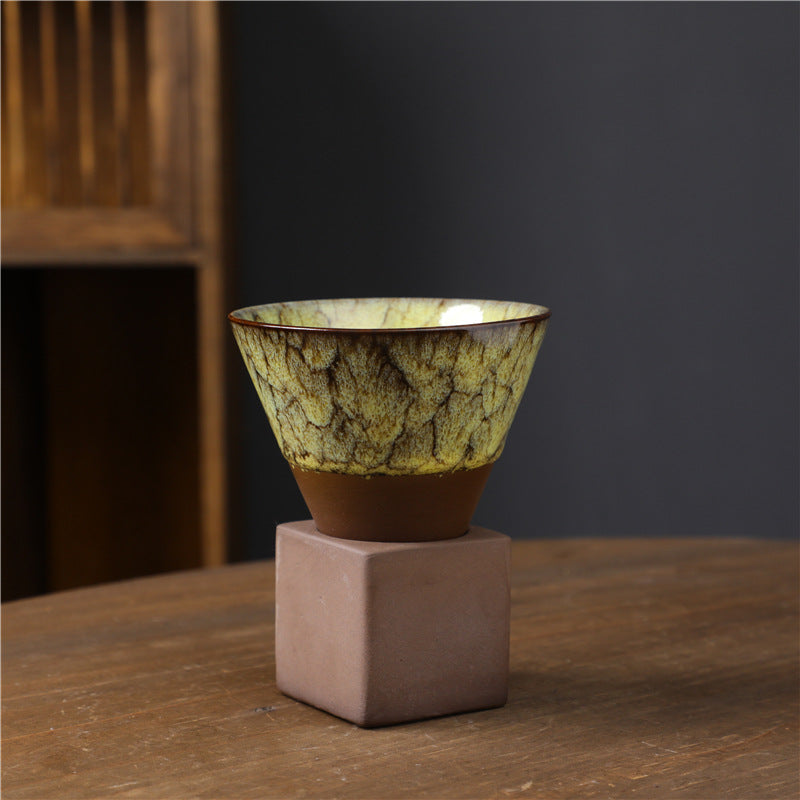 Buddha Stones Retro Kiln Change Tazza da caffè in ceramica Tazza da caffè espresso con base da 200 ml