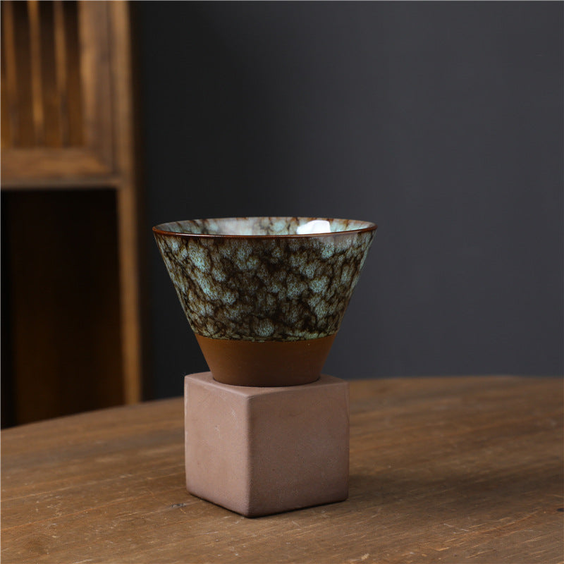 Buddha Stones Retro Kiln Change Tazza da caffè in ceramica Tazza da caffè espresso con base da 200 ml