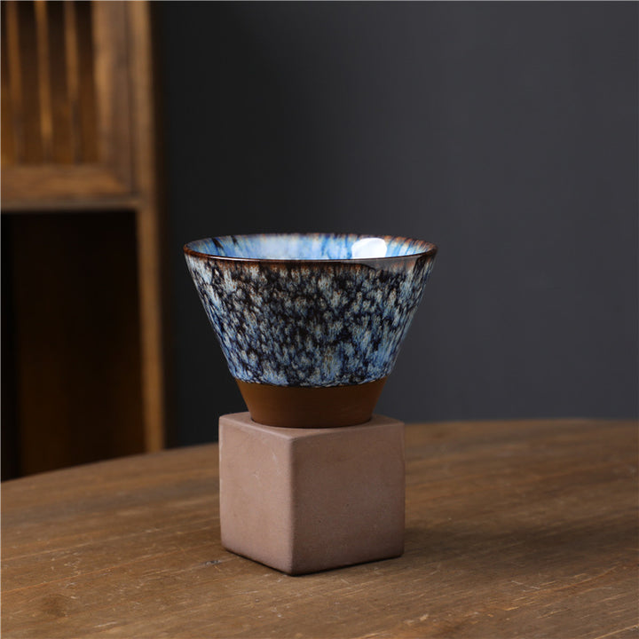 Buddha Stones Retro Kiln Change Tazza da caffè in ceramica Tazza da caffè espresso con base da 200 ml