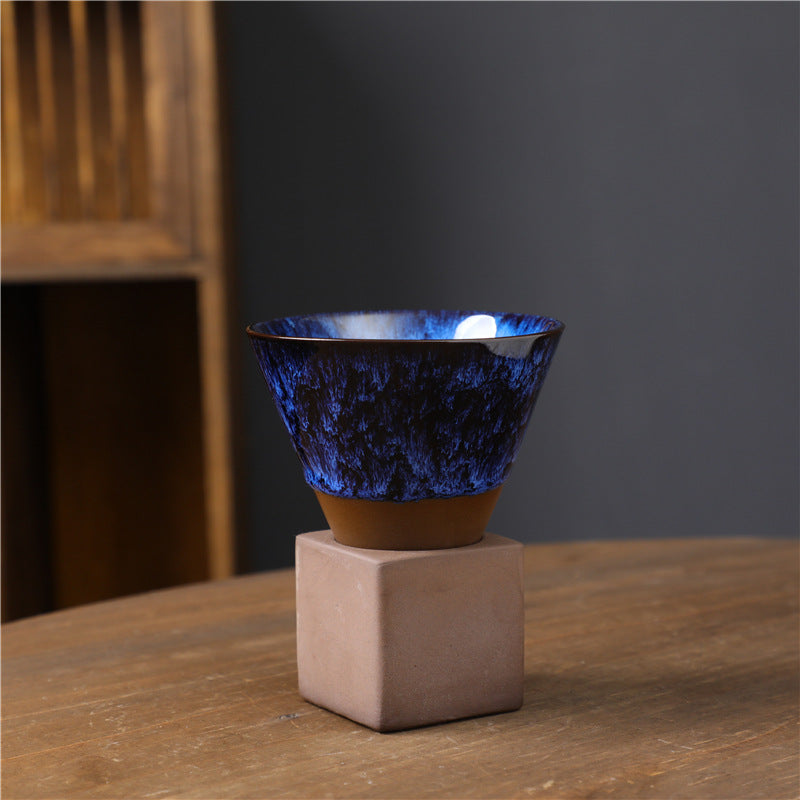 Buddha Stones Retro Kiln Change Tazza da caffè in ceramica Tazza da caffè espresso con base da 200 ml