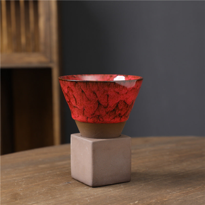 Buddha Stones Retro Kiln Change Tazza da caffè in ceramica Tazza da caffè espresso con base da 200 ml