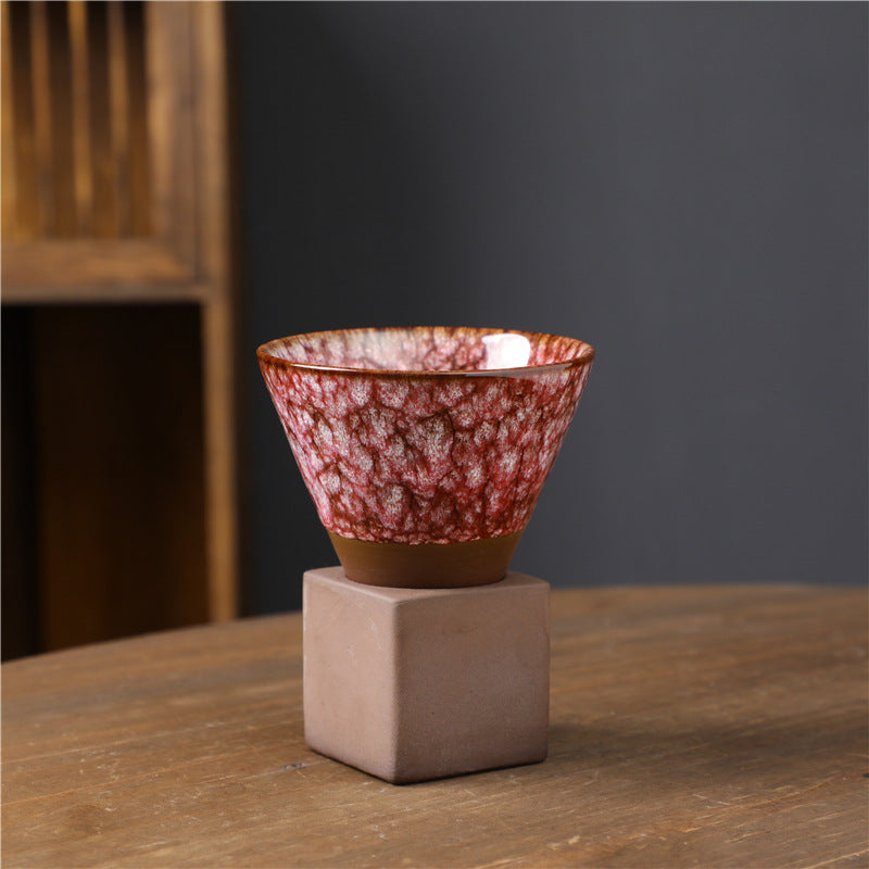 Buddha Stones Retro Kiln Change Tazza da caffè in ceramica Tazza da caffè espresso con base da 200 ml