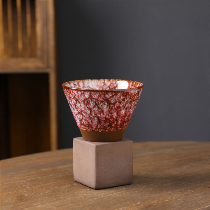 Buddha Stones Retro Kiln Change Tazza da caffè in ceramica Tazza da caffè espresso con base da 200 ml