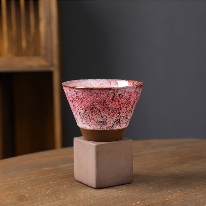 Buddha Stones Retro Kiln Change Tazza da caffè in ceramica Tazza da caffè espresso con base da 200 ml